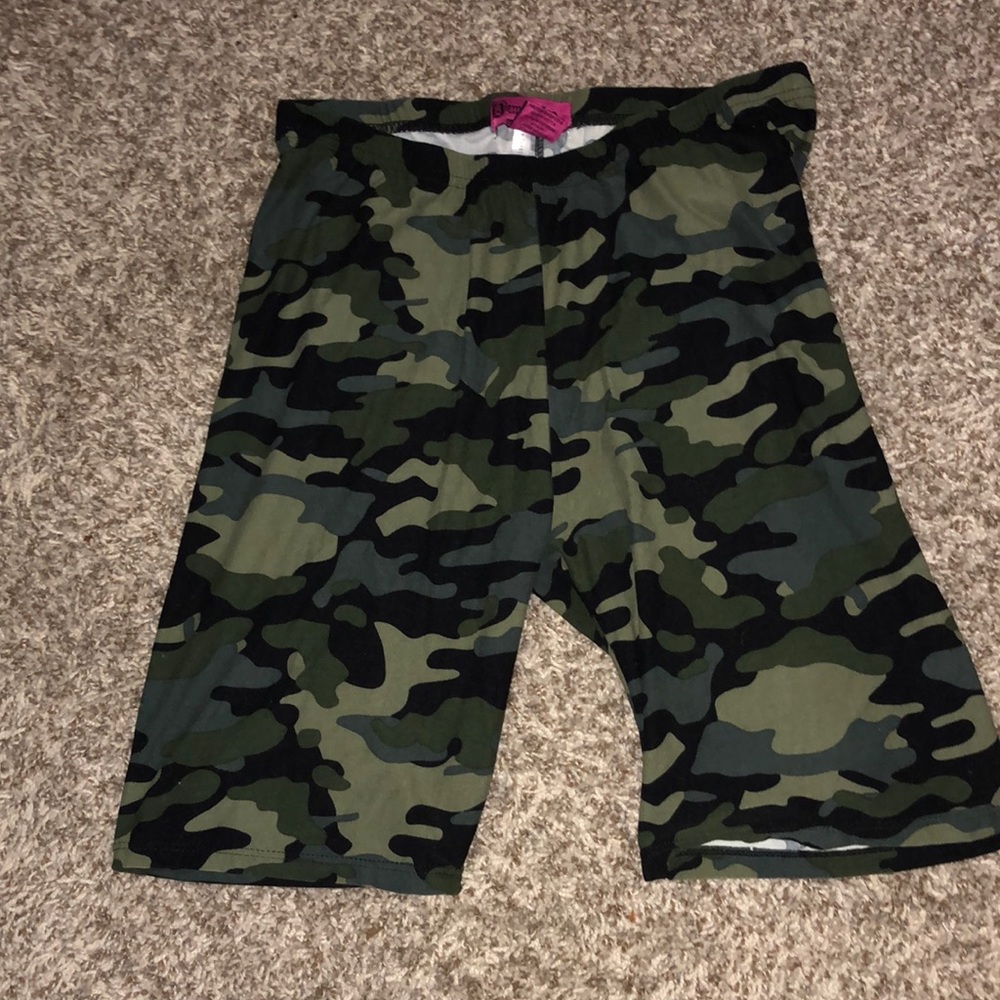 Camo Biker Shorts